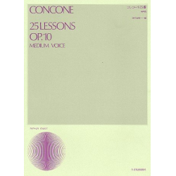 25 Lessons op.10 for medium voice - Giuseppe Concone
