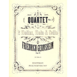 Streichquartett Nr.2 op.31,2 - Friedrich Gernsheim