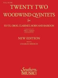 Twenty-Two (22) Woodwind Quintets - Albert J. Andraud