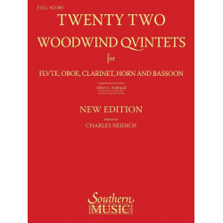 Twenty-Two (22) Woodwind Quintets - Albert J. Andraud