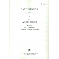 Quintett für Altsaxophon und - Adolf Busch