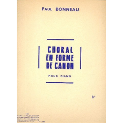 Choral en forme de canon -Paul Bonneau