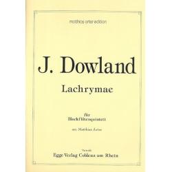 Lachrymae für 5 Blockflöten (AATB) - John Dowland
