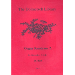 Organ Sonata No.2 for recorders (SAB) - Johann Sebastian Bach
