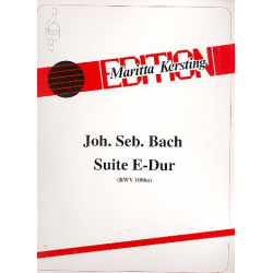 Suite E-dur BWV1006a für Gitarre - Johann Sebastian Bach