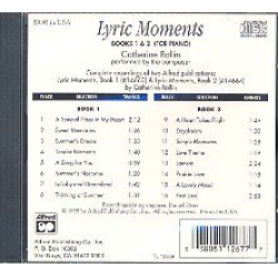 Lyric Moments 1-2 : CD - Catherine Rollin