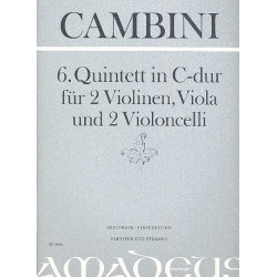 Quintett C-Dur Nr.6 - für 2 Violinen, - Giuseppe Maria Gioaccino Cambini