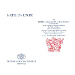 Little Consort of 3 Parts - Matthew Locke