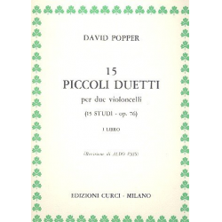 15 piccoli duetti op.76 per 2 violoncelli - David Popper