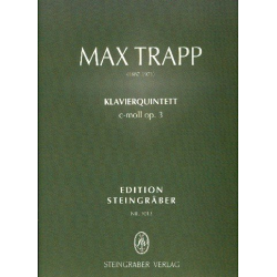 Quintett c-Moll op.3 für 2 Violinen, - Max Trapp