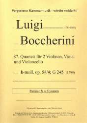 Quartett h-Moll Nr.87 op.58,4 G245 - Luigi Boccherini