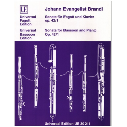 Sonate op.42,1 : für Fagott und Klavier - Johann Evangelist Brandl