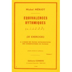 Equivalences rythmiques vol.1 - Michel Meriot