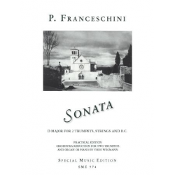 Sonate D-Dur für 2 Trompeten, Streicher und Bc - Petronio Franceschini