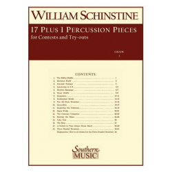 17 + 1 Percussion Pieces - William J. Schinstine