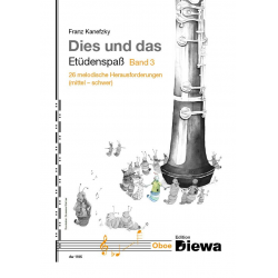 Dies und das - Etüdenspaß Band 3 für Oboe - Franz Kanefzky