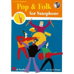 Pop and folk (+CD) : for saxophone in b flat or e flat - Jos van den Dungen