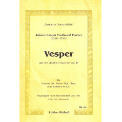 Vesper aus op.3 - Johann Caspar Ferdinand Fischer