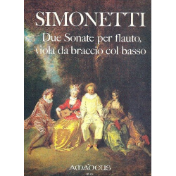 2 sonate a tre op.10 - per flauto, - Giovanni Paolo Simonetti