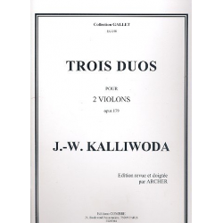 3 Duos op.179 pour 2 violons - Johann Wenzeslaus Kalliwoda