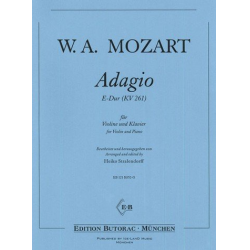 Adagio E-Dur KV261 für Violine und Klavier - Wolfgang Amadeus Mozart