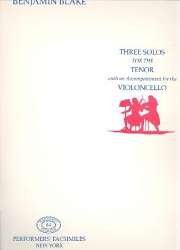 3 Solos for the tenor (violin or - Benjamin Blake