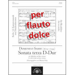 Sonata Terza D-Dur für - Domenico Natale Sarri