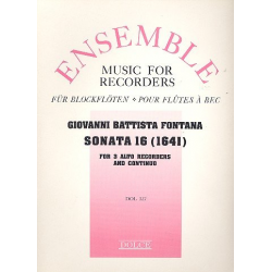 Sonata no.16 for - Giovanni Battista Fontana