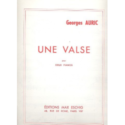 Une valse : pour 2 pianos à 4 mains - Georges Auric