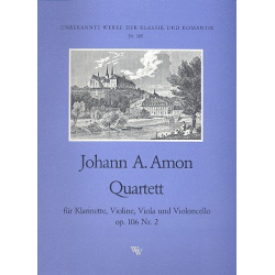 Quartett op.106,2 für Klarinette - Johann Andreas Amon