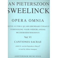 Opera omnia vol.6 - Jan Pieterszoon Sweelinck