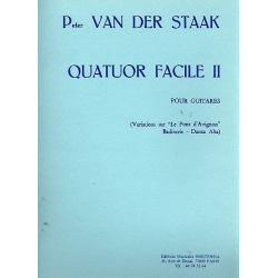 Quatuor facile no.2 pour 4 guitares - Pieter van der Staak