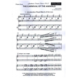 Carnival Of The Animals Piano Duet Orchestral Part - Camille Saint-Saens