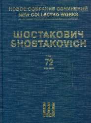 New collected Works Series 5 vol.72 - Dmitri Shostakovitch / Schostakowitsch