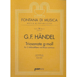 Triosonate g-Moll für - Georg Friedrich Händel (George Frederic Handel)