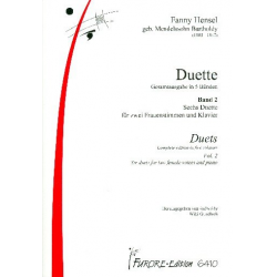 Duette Band 2 6 Duette für - Fanny Cecile Mendelssohn (Hensel)