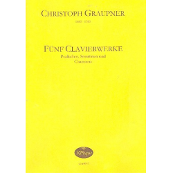 5 Clavierwerke für Klavier - Christoph Graupner