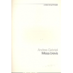Missa brevis : für gem Chor - Andrea Gabrieli