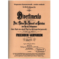 Solo-Flöte mit Streichorch. E-Dur - Friedrich Gernsheim
