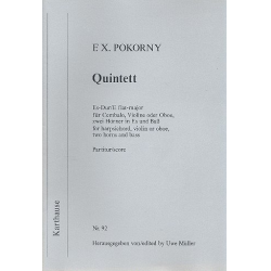Quintett Es-Dur für Cembalo, Violine (Oboe), - Franz Xaver Pokorny