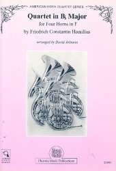 Quartet B flat major : for 4 horns in F - Constantin Homilius