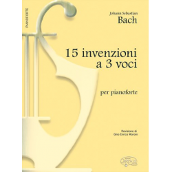 15 dreistimmige Inventionen : für Klavier - Johann Sebastian Bach