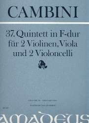 Quintett F-Dur Nr.37 - für 2 Violinen, - Giuseppe Maria Gioaccino Cambini