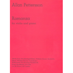 Romanza : for violin and piano - Allan Pettersson