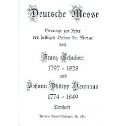 Deutsche Messe Textheft (mit Melodie) - Franz Schubert
