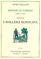 Brindisi di Turiddu für Tenor, gem Chor - Pietro Mascagni