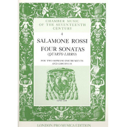 4 Sonatas for 2 treble instruments - Salomon Rossi Hebreo