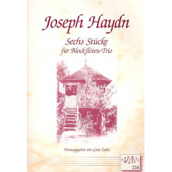 6 Stücke für 3 Blockflöten (SAT) - Franz Joseph Haydn