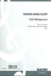5 Miniaturen op.9 für Harmonium - Sigfrid Karg-Elert