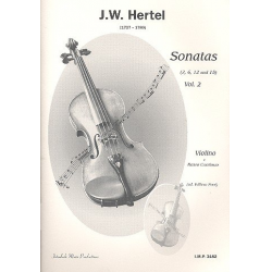 Sonaten Band 2 für Violine und Bc - Johann Wilhelm Hertel